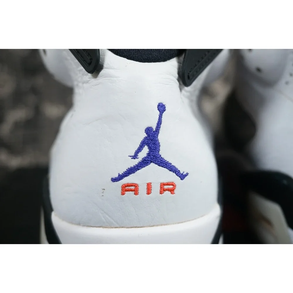 Nike Air Jordan 6 VI Retro LTR Flint White Concord Black Grey Mens Size 12 WOBOX